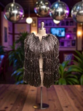 Nasty Gal Fringe Tinsel Jacket